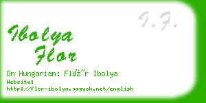 ibolya flor business card